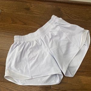 Lululemon size 6 tall light purple shorts